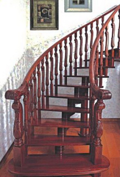 Ancient wood staircase